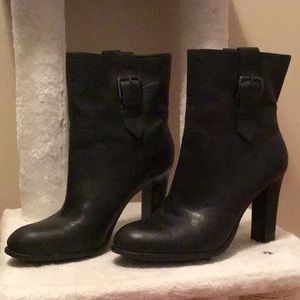 Enzo Angiolini black leather ankle boots